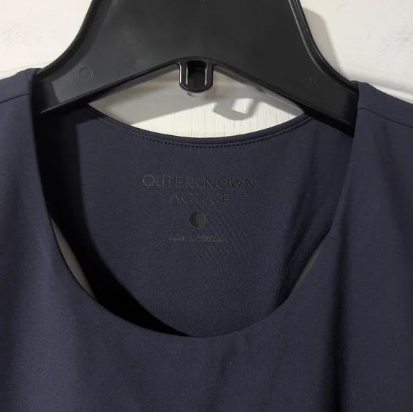 NWT Outerknown | Active Racerback Tank In Navy - Picture 4 of 14